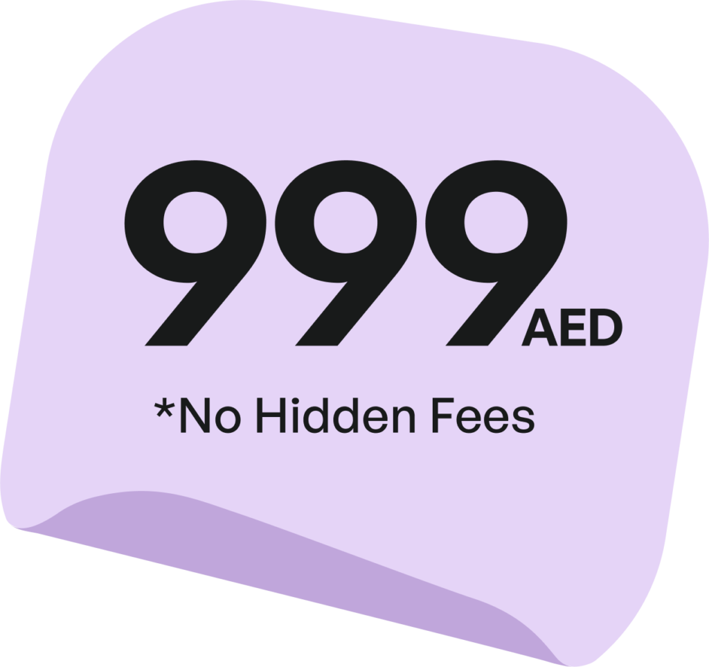 999 aed no hidden fees
